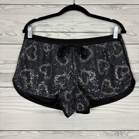 Victoria’s Secret Sequin Heart Sexy Valentine’s Day Shorts Small - Picture 3 of 7